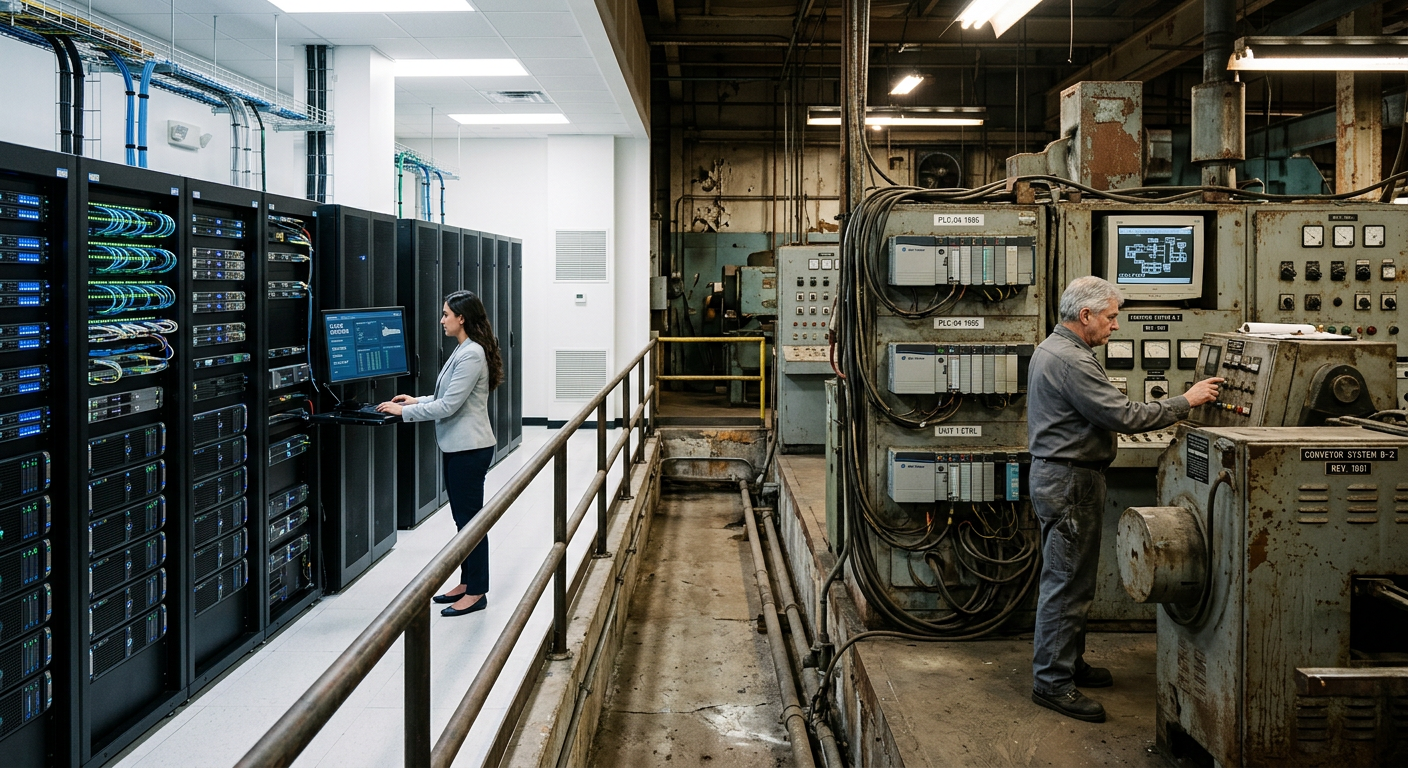 The gap between modern IT infrastructure and legacy OT environments